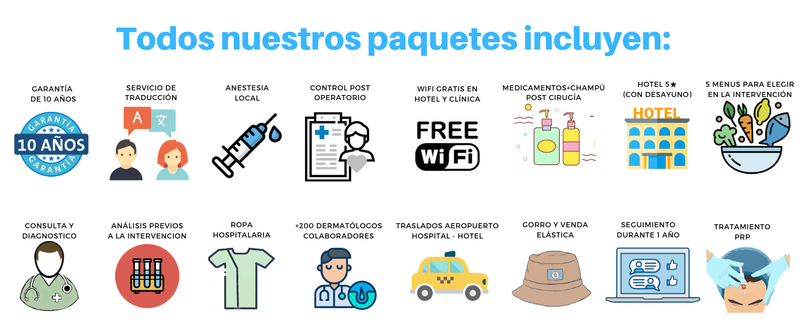 Trasplante capilar en turquia todo incluido
