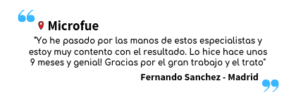 Opinión de los pacientes de microfue